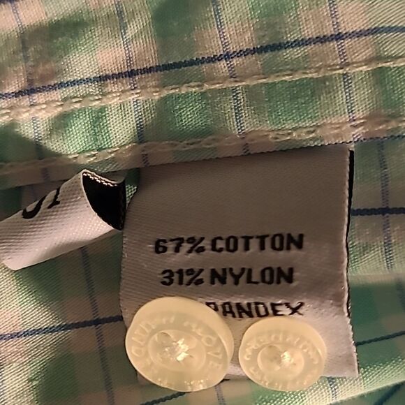 Over under performance  sz S plaid button front and collared shirt - Picture 6 of 9